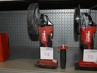 Haakse accu slijptol hilti ag 6d-22. exclusief accu en lader - afbeelding 1 van  2