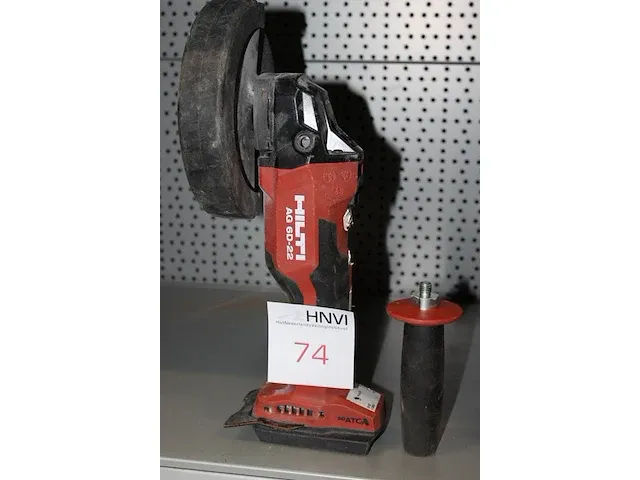 Haakse accu slijptol hilti ag 6d-22. exclusief accu en lader - afbeelding 2 van  2