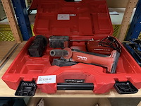 Haakse accuslijper in koffer met 2x accu, 1x lader, hilti, ag 5d-22 - afbeelding 1 van  5