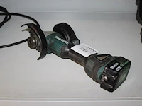 Haakse accuslijptol makita type dga504 met accu. - afbeelding 1 van  2