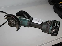 Haakse accuslijptol makita type dga504 met accu. - afbeelding 2 van  2