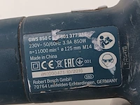 Haakse slijper - 125mm - 230v bosch, gws 850 c, bouwjaar 2017 - afbeelding 5 van  7