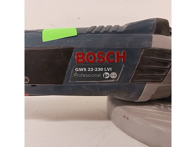 Haakse slijper - 230mm - 230v bosch, gws 22-230 lvi, bouwjaar 2017 - afbeelding 5 van  8