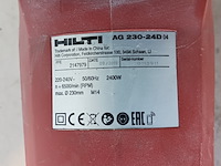 Haakse slijper 230mm 230v hilti hilti, ag 230-24d, bouwjaar 2019 - afbeelding 7 van  7