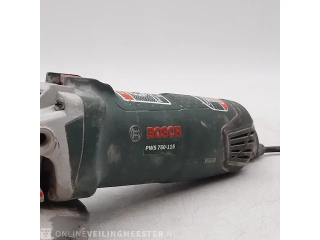 Haakse slijper bosch, pws 750-115, bouwjaar 2017 - afbeelding 6 van  12