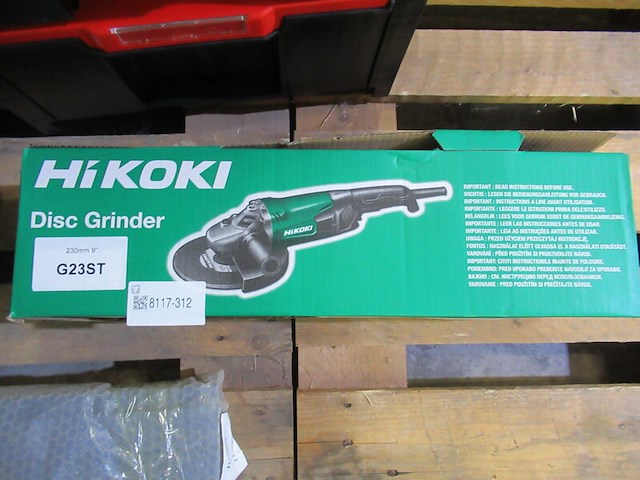 Haakse slijper hikoki, g23st - afbeelding 2 van  2