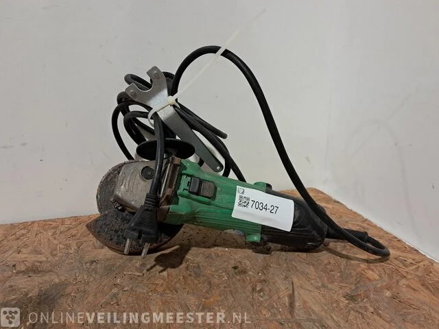 Haakse slijper hitachi, g 13ss, groen - afbeelding 1 van  3