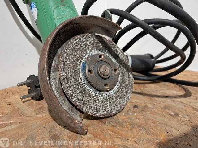 Haakse slijper hitachi, g 13ss, groen - afbeelding 2 van  3