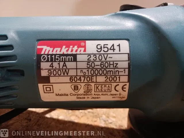 Haakse slijper makita, 9541 - afbeelding 7 van  8