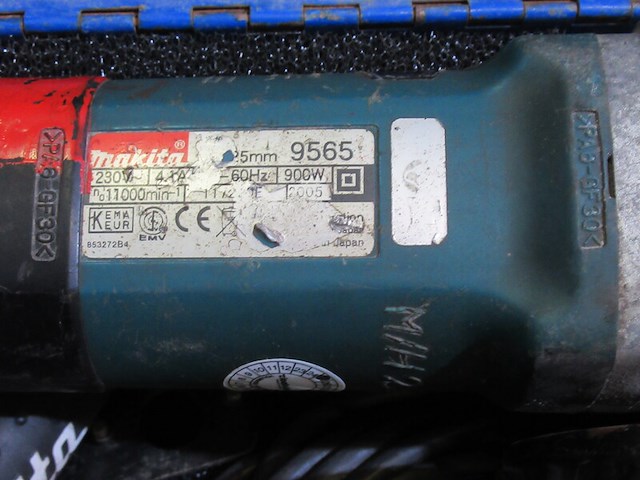 Haakse slijper makita, 9565 - afbeelding 2 van  3