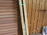 Haardhoutberging hillhout linne excellent. afmeting 90 x 45 x 180 cm. - afbeelding 3 van  3