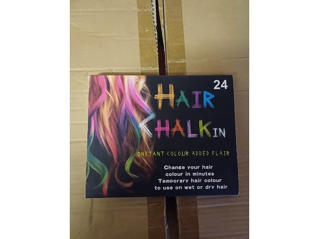 Haarkrijt 24 stuks 1 sets zwarte verpakking - afbeelding 3 van  3