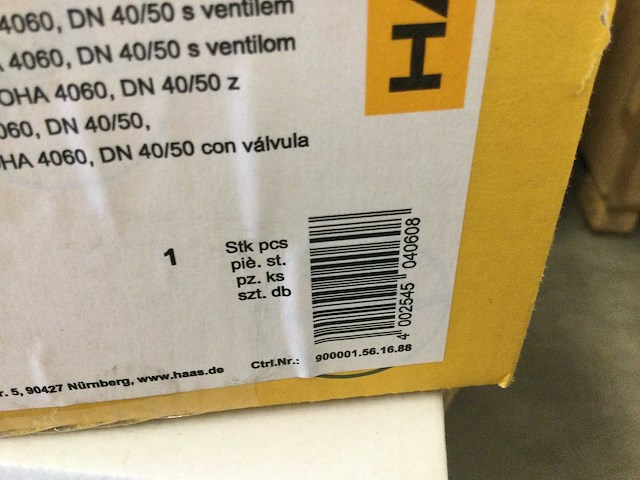 Haas - vlakke sifon horizontaal dn 40/50 mm (2x) - afbeelding 4 van  4