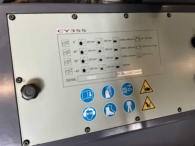 Habusch cy355 bandzaagmachine - afbeelding 4 van  9