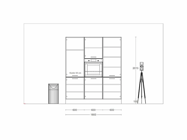 Häcker concept - bali notenhout - eiland - afbeelding 14 van  35
