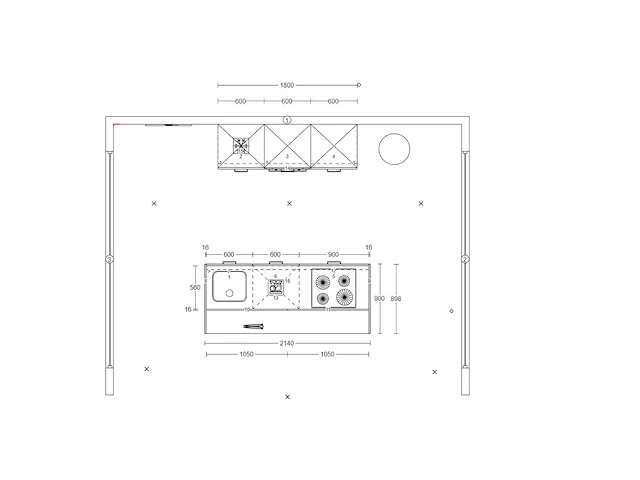 Häcker concept - topsoft grafiet mat - eiland - afbeelding 27 van  27