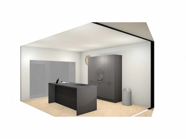 Häcker concept - topsoft grafiet mat - eiland - afbeelding 21 van  27