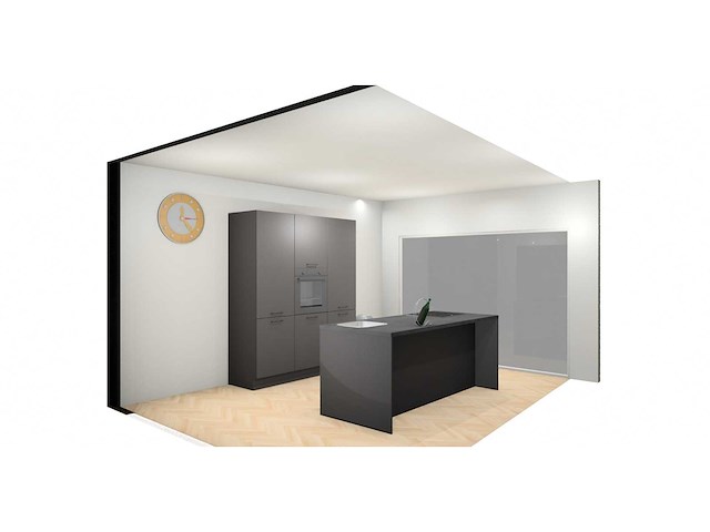 Häcker concept - topsoft grafiet mat - eiland - afbeelding 22 van  27