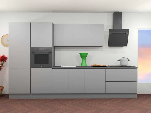 Häcker concept - topsoft parelgrijs mat - recht - afbeelding 1 van  33