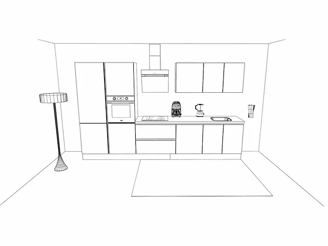Häcker concept - topsoft wit mat - recht - afbeelding 2 van  30