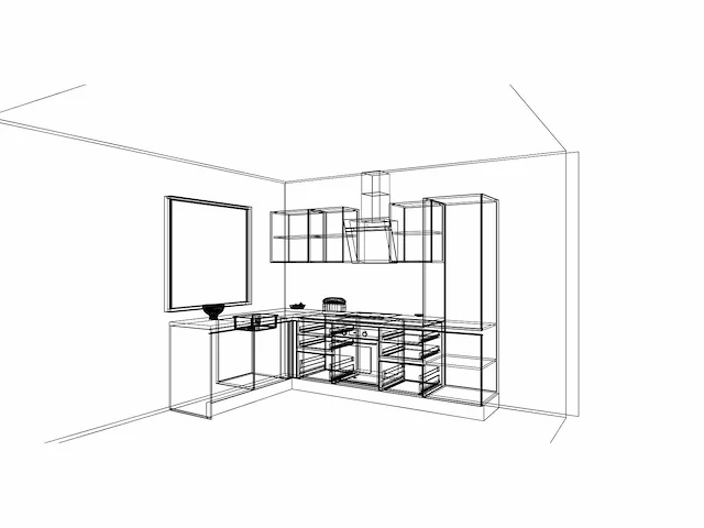 Häcker concept - topsoft zwart mat - hoek - afbeelding 2 van  33