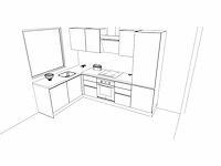 Häcker concept - topsoft zwart mat - hoek - afbeelding 3 van  33