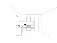 Häcker concept - topsoft zwart mat - hoek - afbeelding 4 van  33