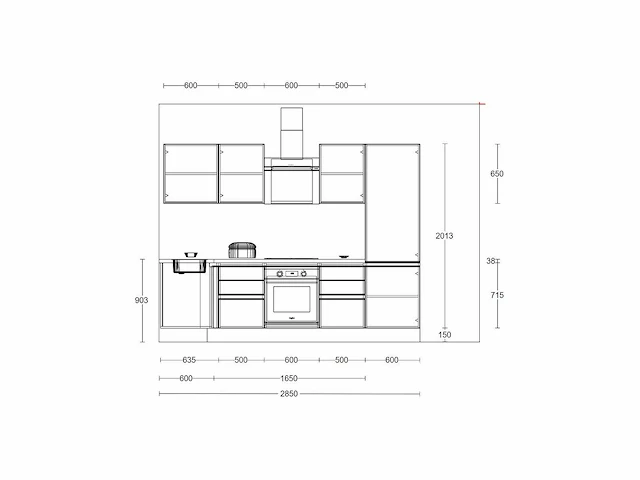 Häcker concept - topsoft zwart mat - hoek - afbeelding 8 van  33