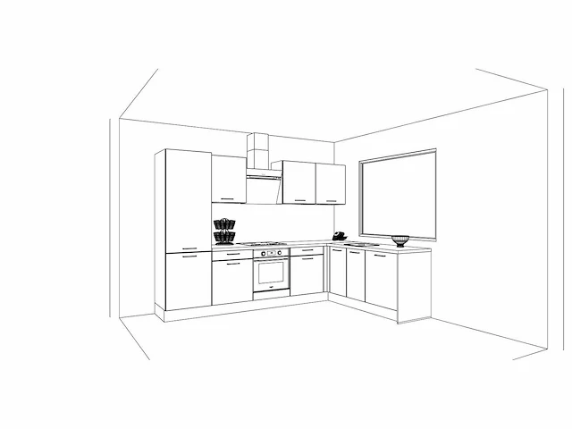 Häcker concept - topsoft zwart mat - hoek - afbeelding 2 van  32