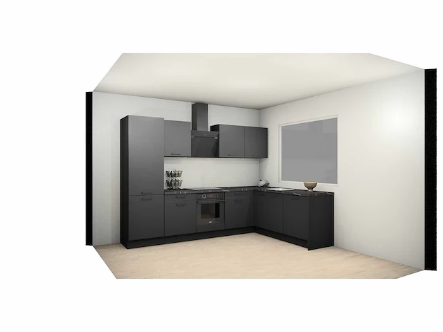 Häcker concept - topsoft zwart mat - hoek - afbeelding 23 van  32