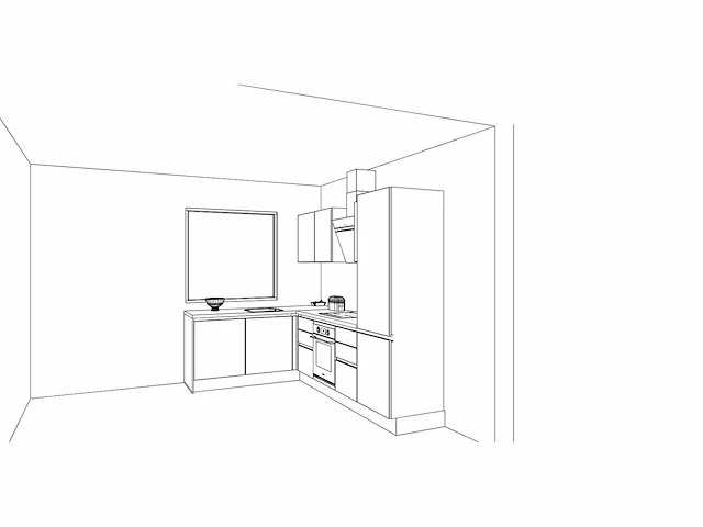 Häcker concept - topsoft zwart mat - hoek - afbeelding 5 van  33