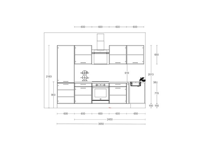 Häcker concept - topsoft zwart mat - hoek - afbeelding 6 van  27