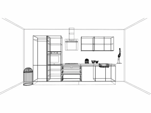 Häcker concept - topsoft zwart mat - recht - afbeelding 2 van  31