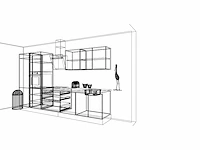 Häcker concept - topsoft zwart mat - recht - afbeelding 3 van  31