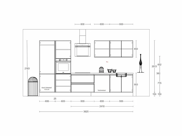 Häcker concept - topsoft zwart mat - recht - afbeelding 5 van  31