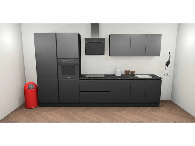 Häcker concept - topsoft zwart mat - recht - afbeelding 23 van  31