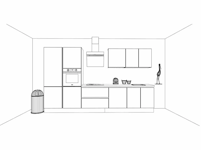 Häcker concept - topsoft zwart mat - recht - afbeelding 31 van  31