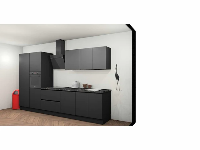 Häcker concept - topsoft zwart mat - recht - afbeelding 28 van  31