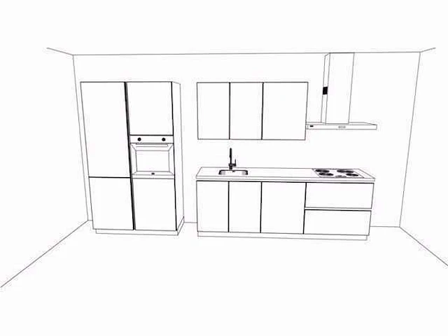 Häcker concept 130 - comet geplamuurde beton grafiet - keukenopstelling - afbeelding 2 van  23
