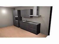 Häcker concept 130 - comet geplamuurde beton grafiet - keukenopstelling - afbeelding 22 van  23