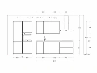 Häcker concept 130 - comet geplamuurde beton grafiet - keukenopstelling - afbeelding 7 van  16