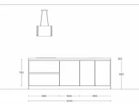 Häcker concept130 - merkur carrara wit uv matlak - keukenopstelling - afbeelding 5 van  22