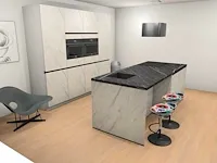 Häcker concept130 - merkur carrara wit uv matlak - keukenopstelling - afbeelding 12 van  22