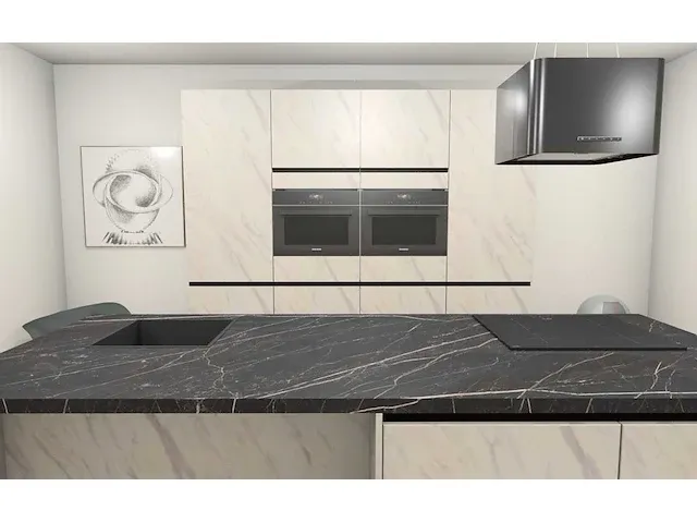 Häcker concept130 - merkur carrara wit uv matlak - keukenopstelling - afbeelding 18 van  22