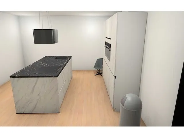 Häcker concept130 - merkur carrara wit uv matlak - keukenopstelling - afbeelding 19 van  22