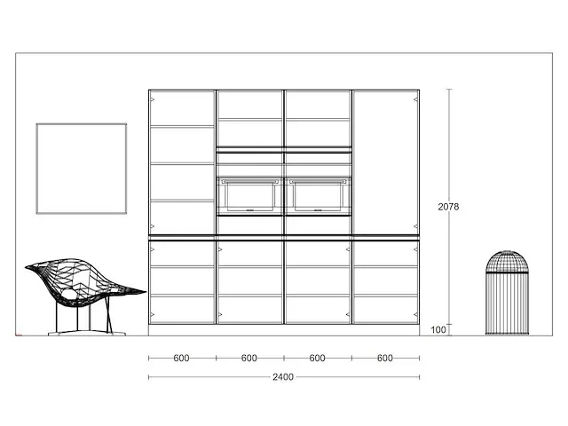 Häcker concept130 - merkur carrara wit uv matlak - keukenopstelling - afbeelding 22 van  22