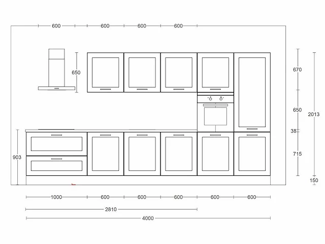 Häcker concept130 - roma grafiet mat - keukenopstelling - afbeelding 3 van  19