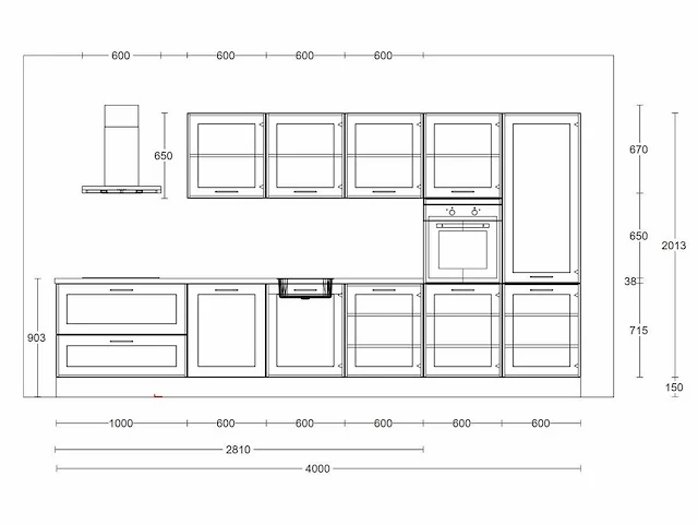 Häcker concept130 - roma grafiet mat - keukenopstelling - afbeelding 4 van  19