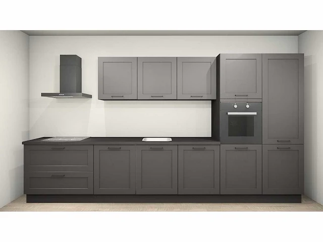 Häcker concept130 - roma grafiet mat - keukenopstelling - afbeelding 1 van  19
