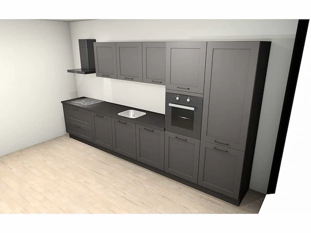 Häcker concept130 - roma grafiet mat - keukenopstelling - afbeelding 14 van  19